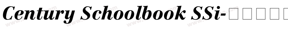 Century Schoolbook SSi字体转换